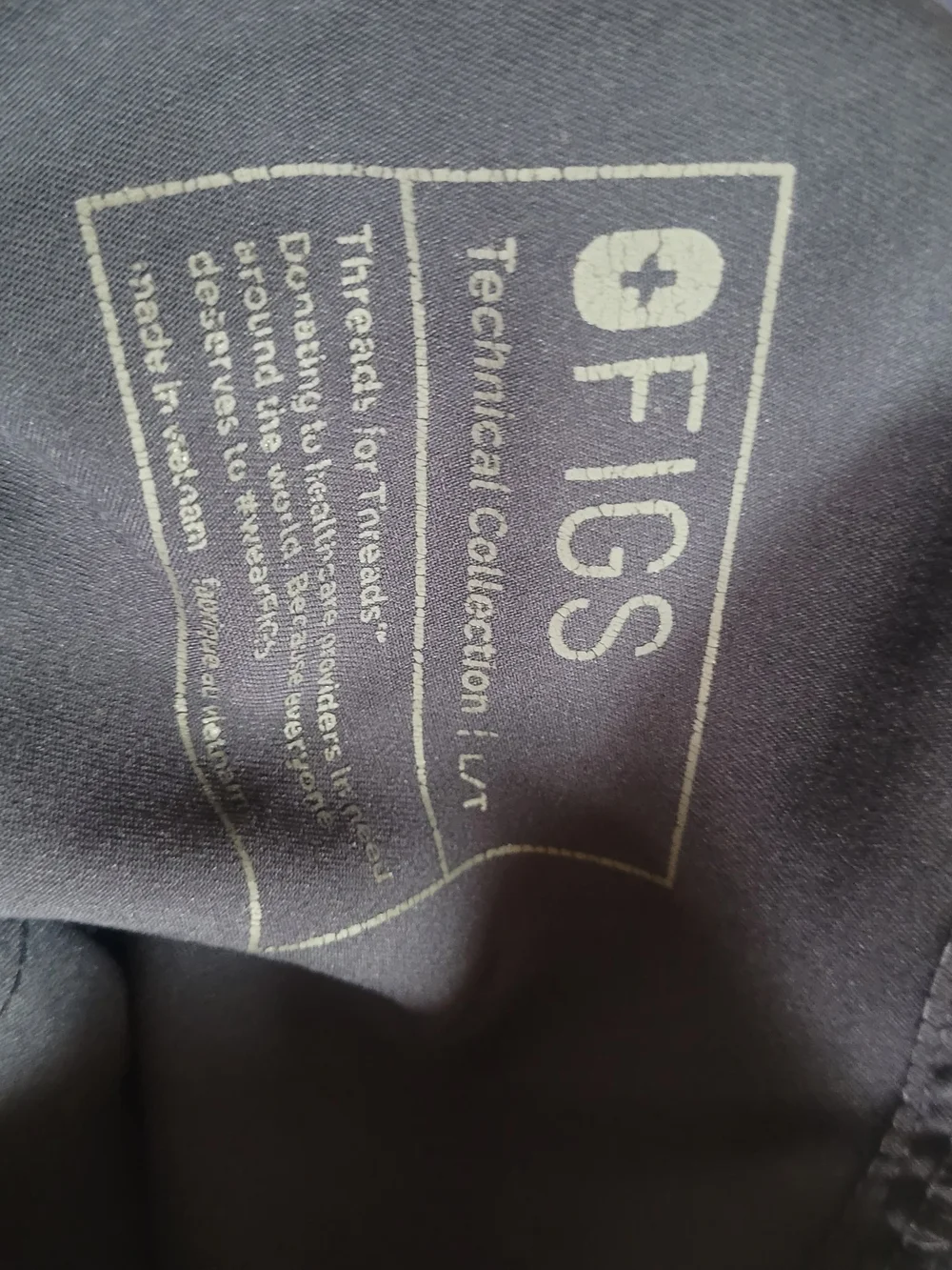 Figs Men's Navy Scrub Joggers with Olive Drawstring